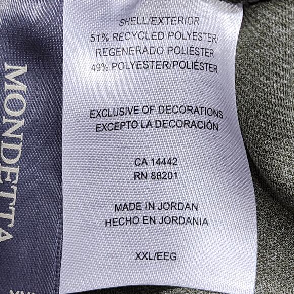 Mondetta Pants Womens XXL Green Pintuck Straight Leg Pull On Pockets Athleisure - Picture 7 of 14